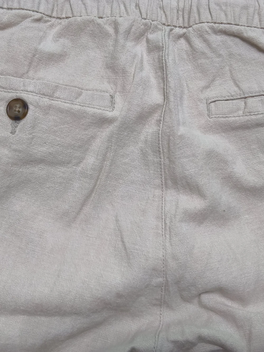 Men's Linen Old Navy Pants Cream Color Size Small